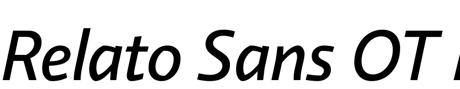 Relato Sans OT Medium Italic cкачати шрифт безкоштовно